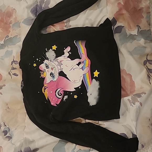 The Children's Place Other - Children's Place Black Long Sleeve Tee Vibrant Cat